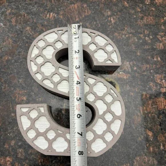 "S" decorative letter - decor - Picture 4 of 6